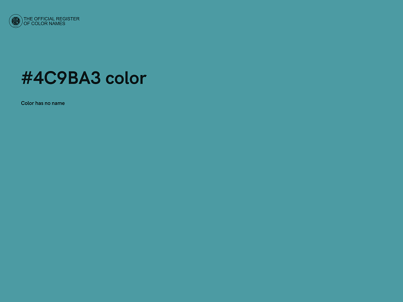 #4C9BA3 color image