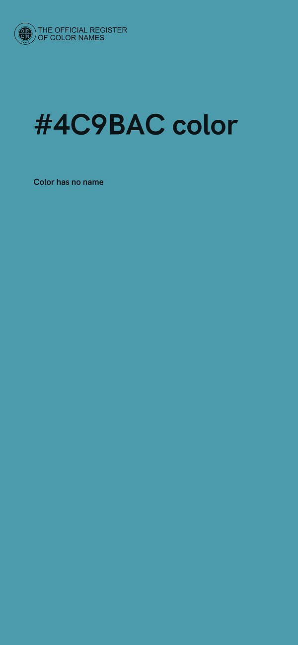 #4C9BAC color image