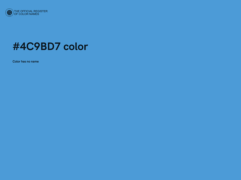 #4C9BD7 color image