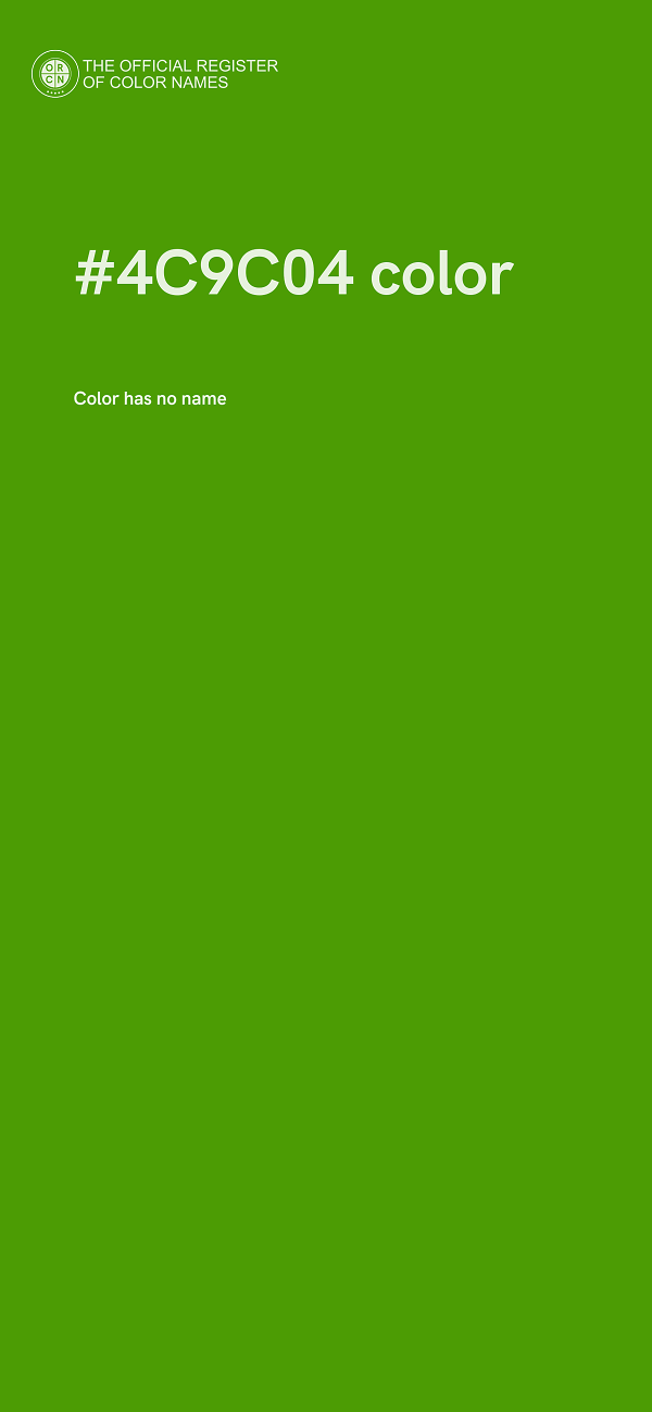 #4C9C04 color image