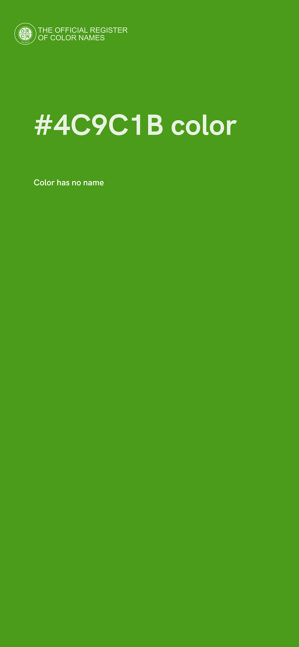 #4C9C1B color image