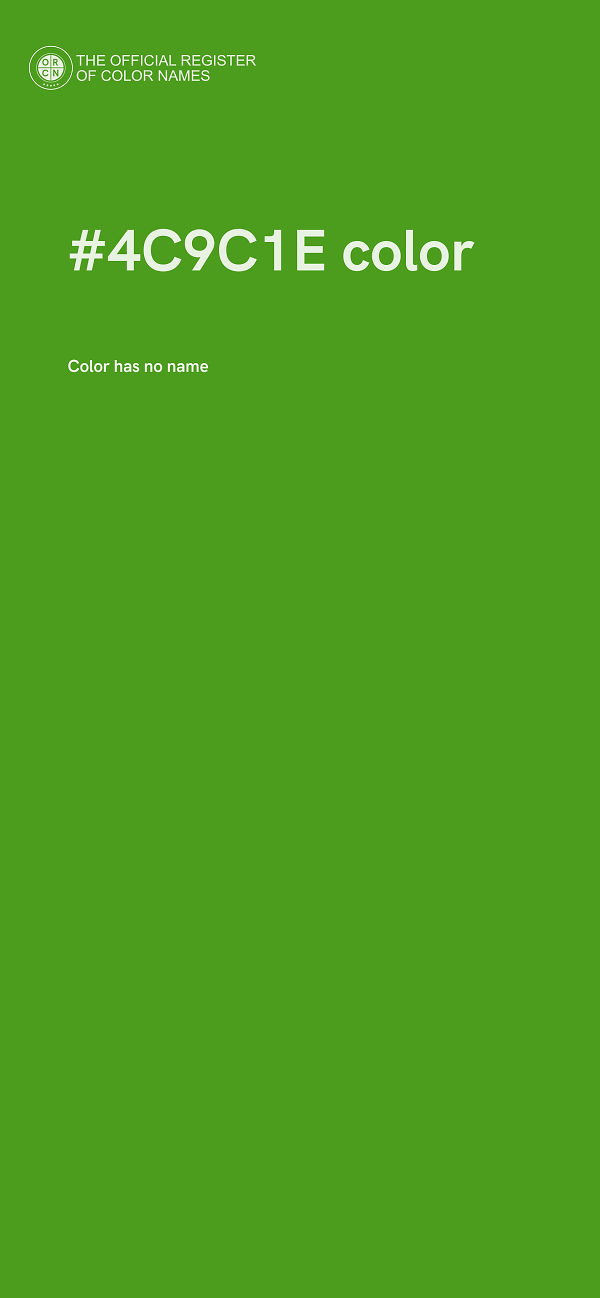 #4C9C1E color image