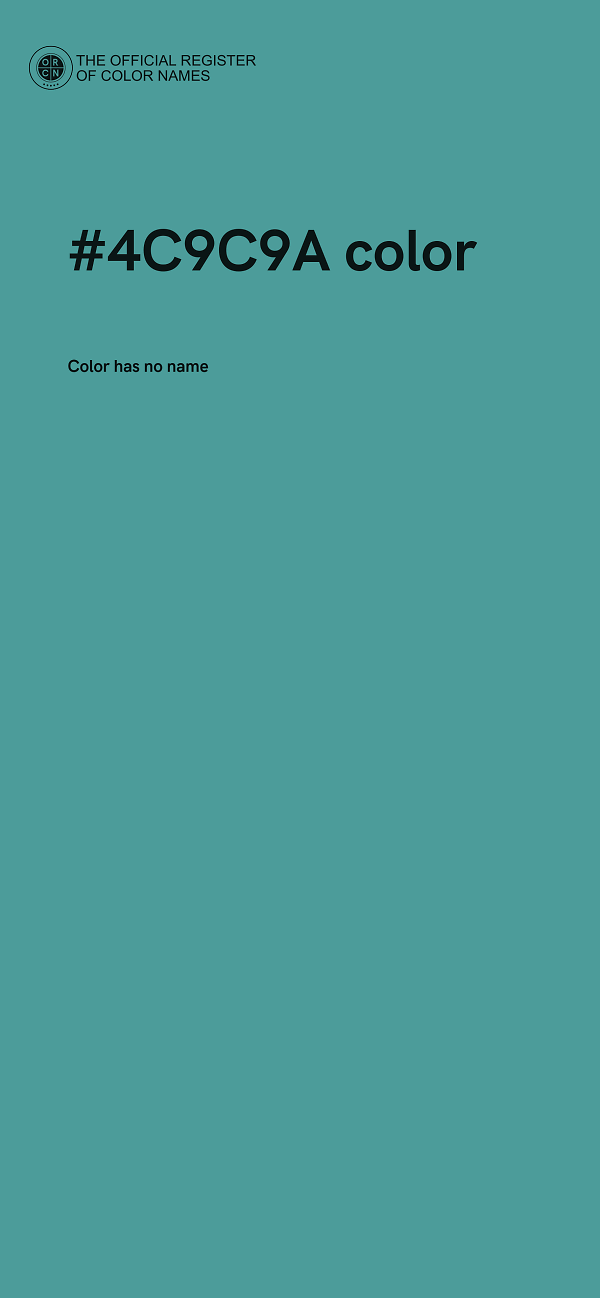 #4C9C9A color image