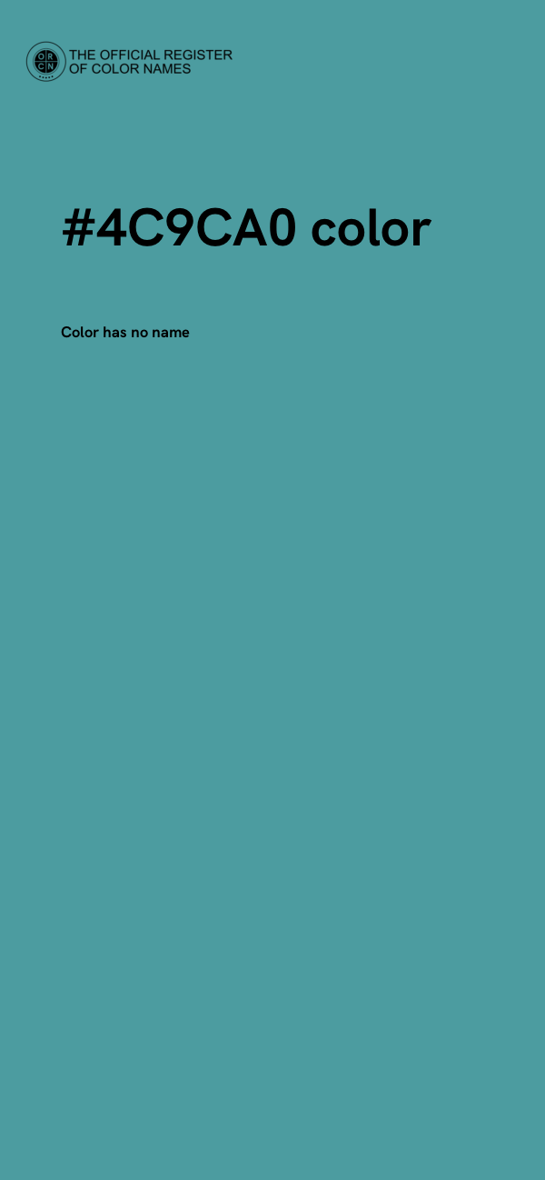 #4C9CA0 color image