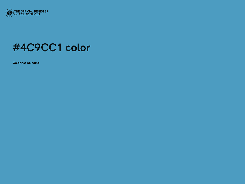 #4C9CC1 color image