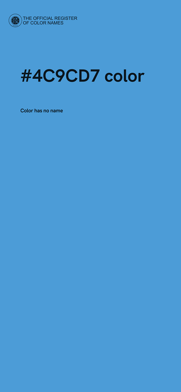 #4C9CD7 color image