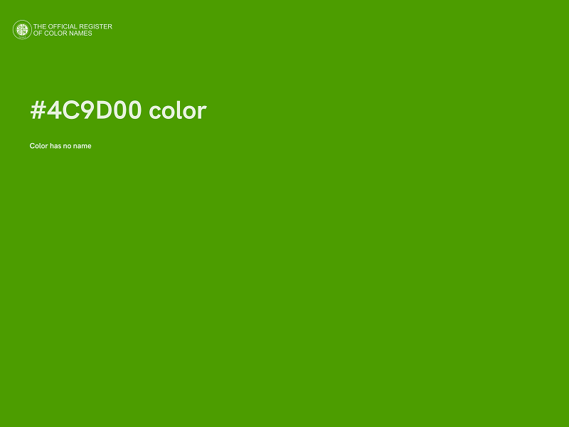 #4C9D00 color image