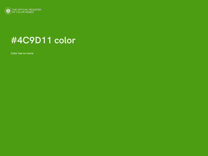 #4C9D11 color image
