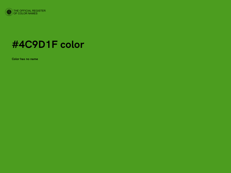#4C9D1F color image