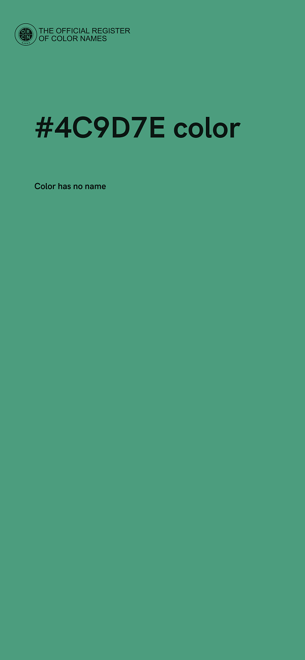 #4C9D7E color image