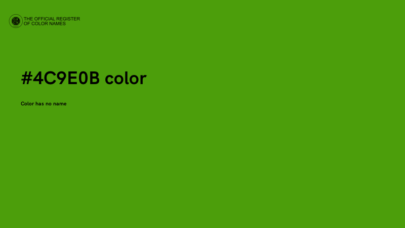 #4C9E0B color image