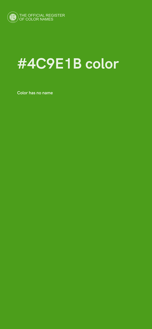 #4C9E1B color image