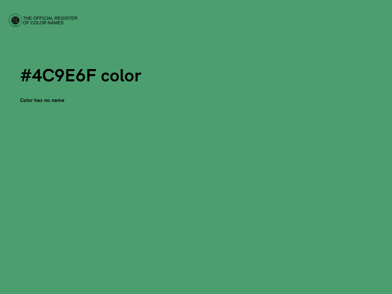 #4C9E6F color image