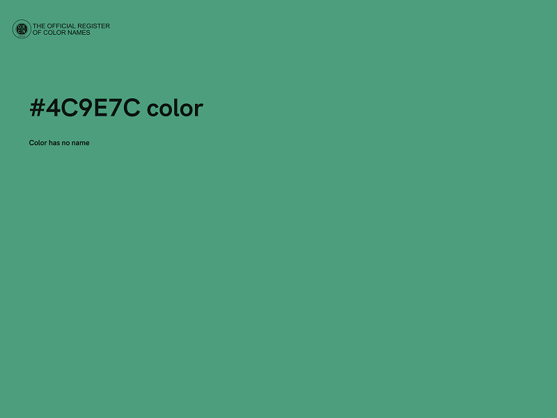 #4C9E7C color image