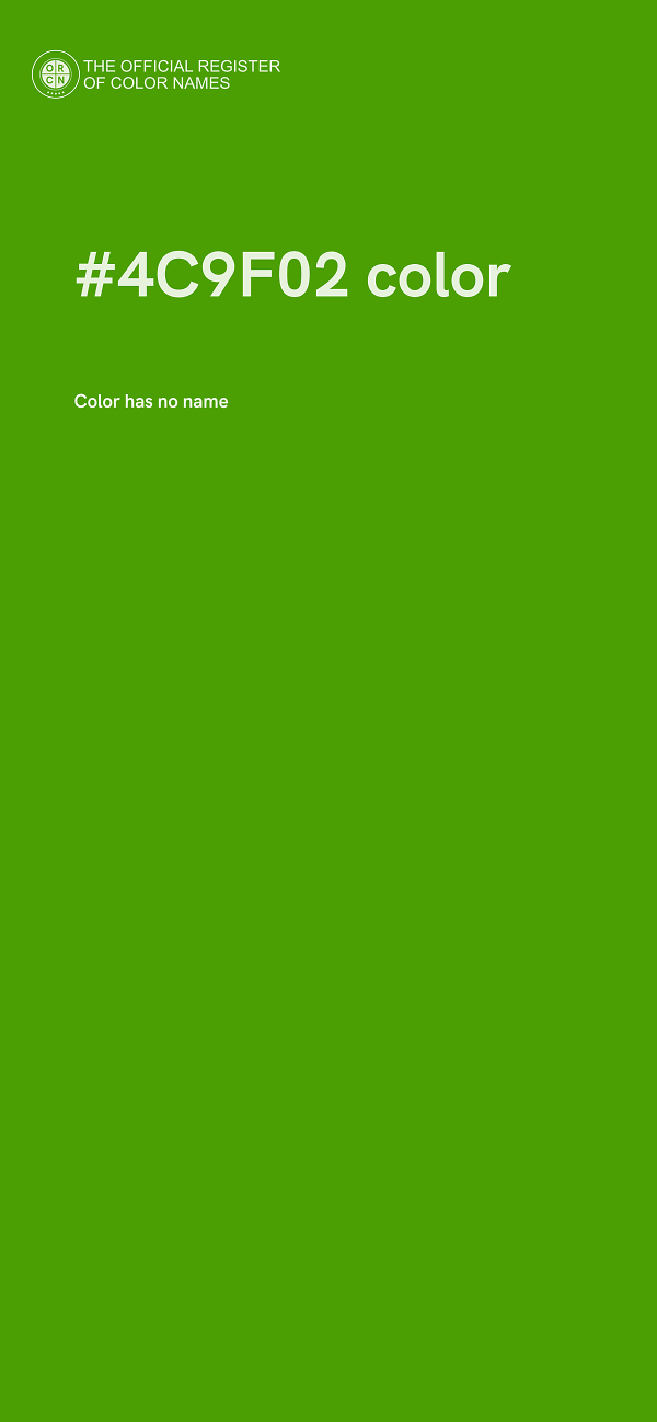 #4C9F02 color image