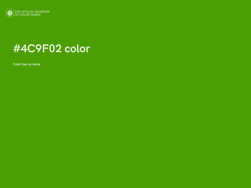 #4C9F02 color image