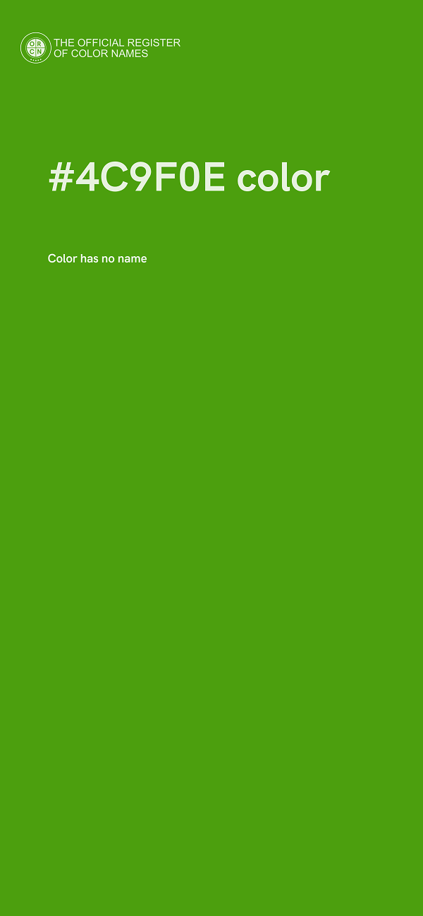 #4C9F0E color image
