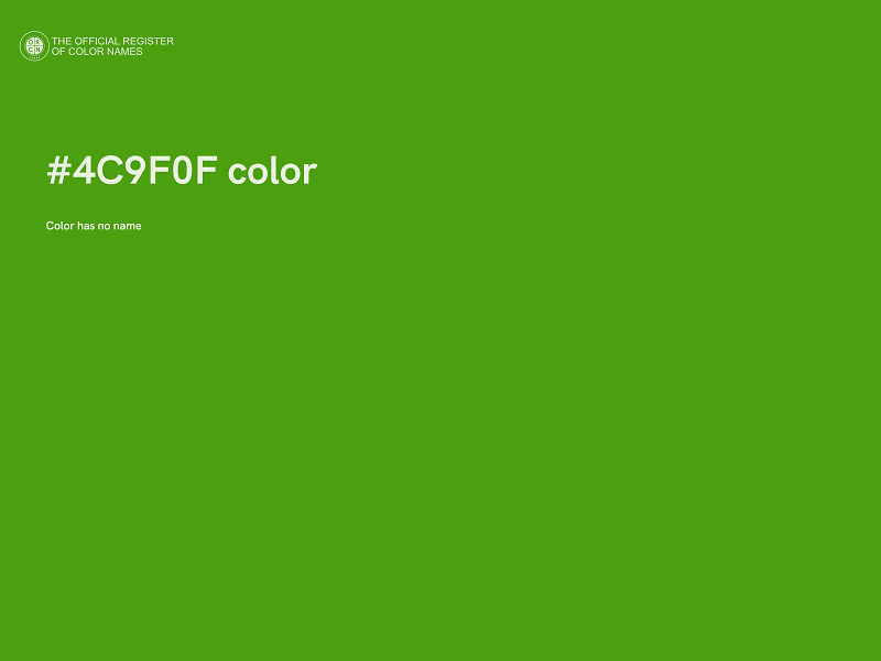 #4C9F0F color image