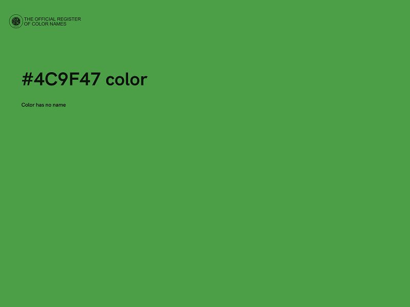 #4C9F47 color image