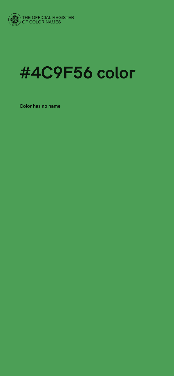 #4C9F56 color image