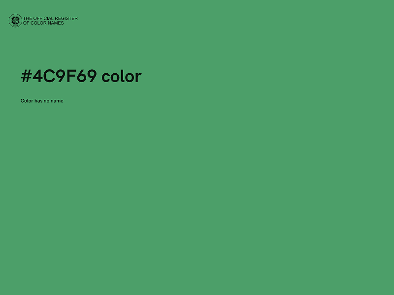 #4C9F69 color image