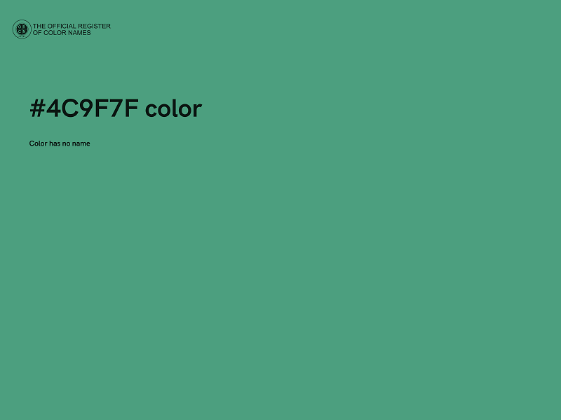 #4C9F7F color image
