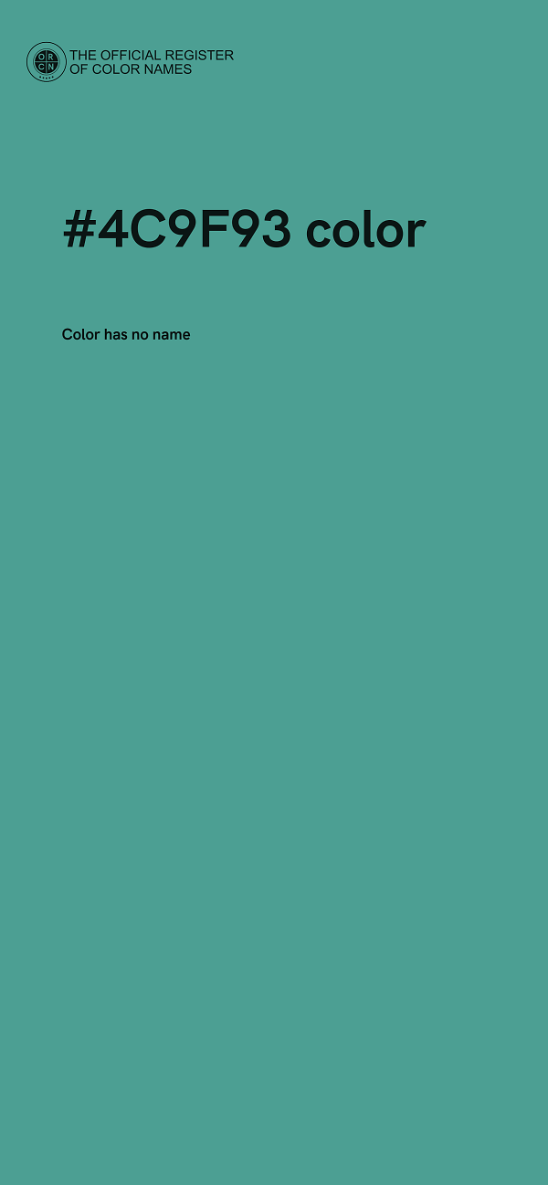 #4C9F93 color image