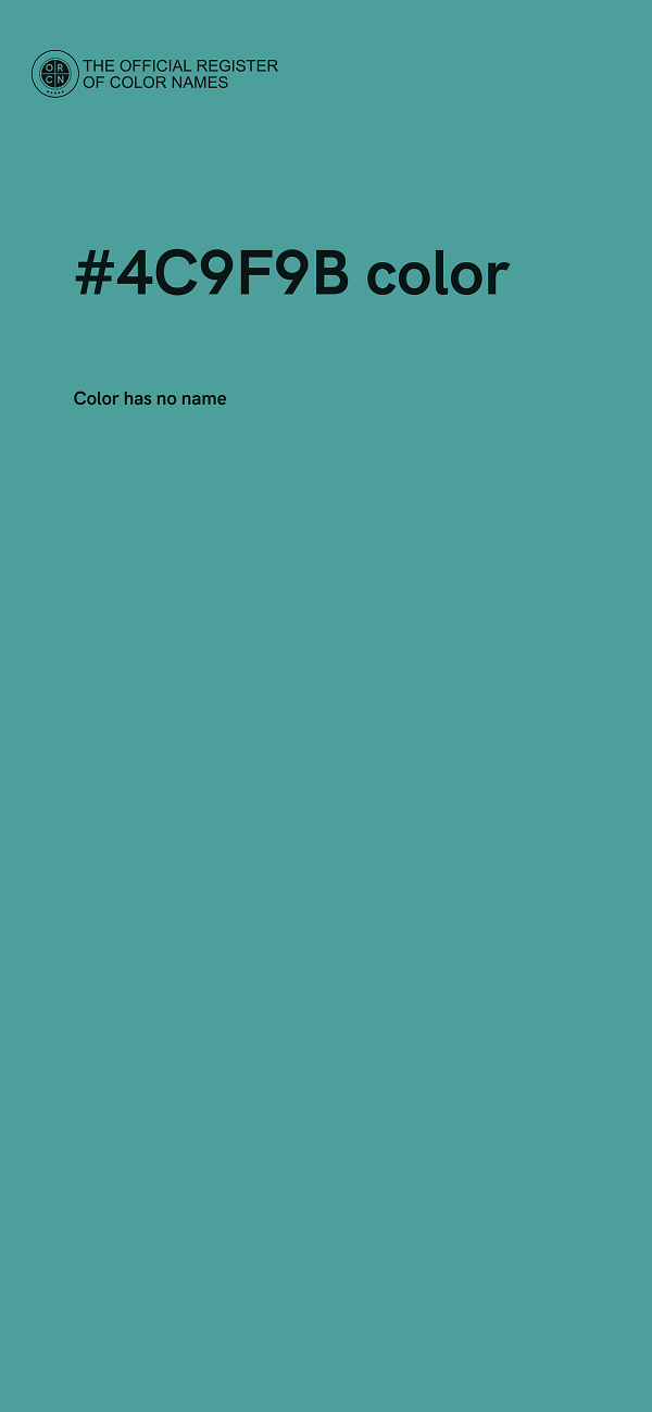 #4C9F9B color image