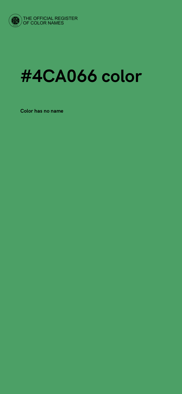 #4CA066 color image