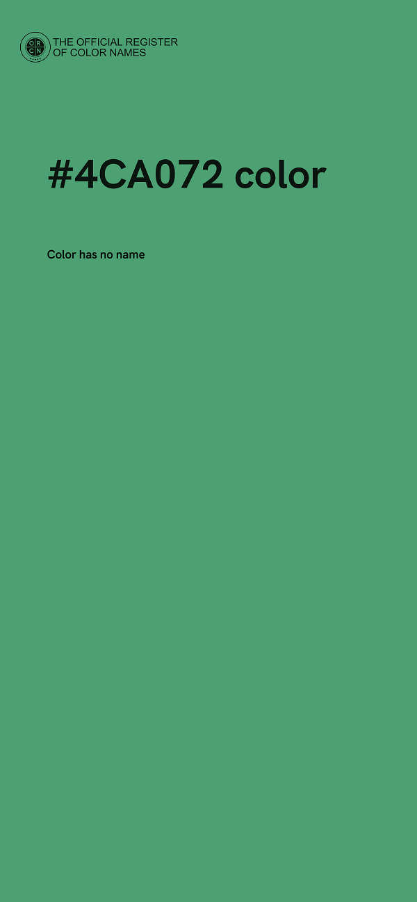 #4CA072 color image