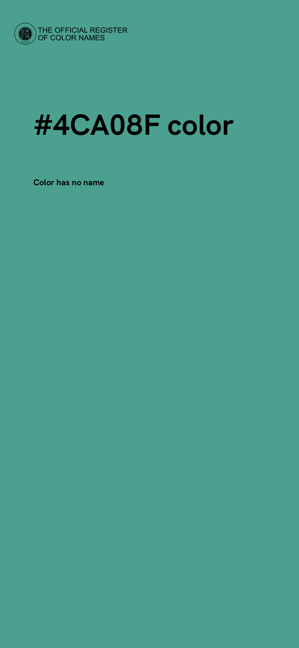 #4CA08F color image
