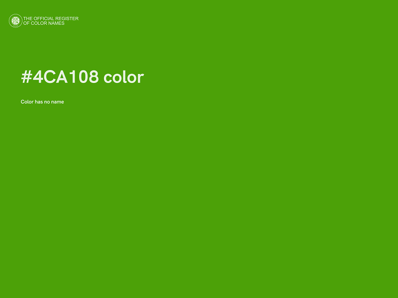 #4CA108 color image