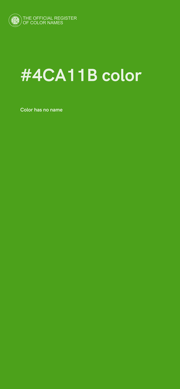 #4CA11B color image