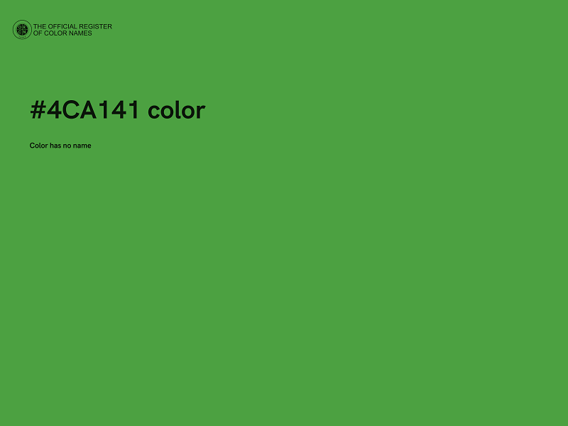 #4CA141 color image