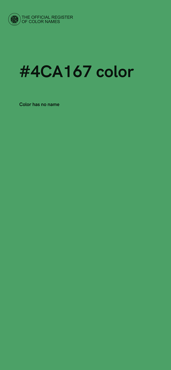 #4CA167 color image