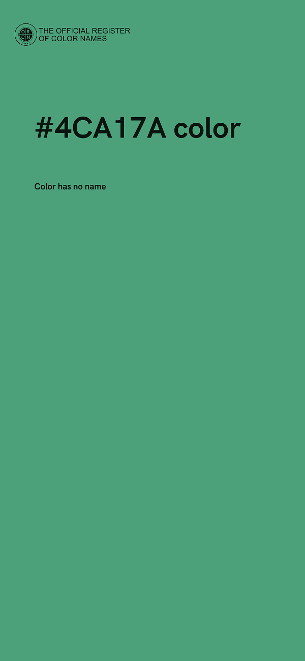 #4CA17A color image