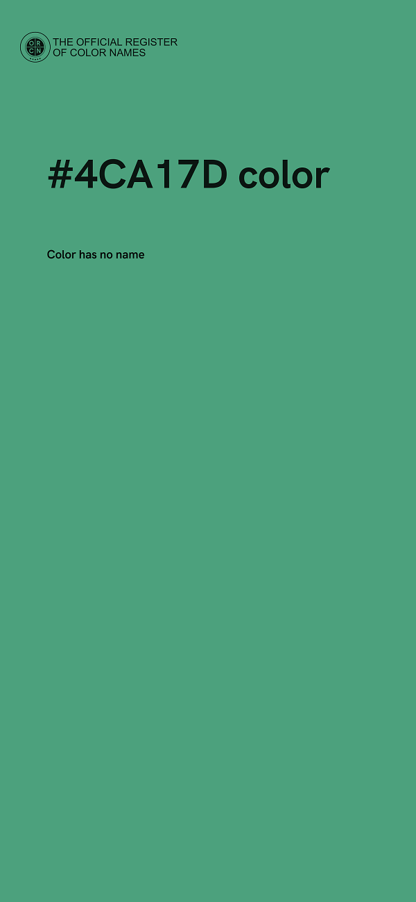 #4CA17D color image