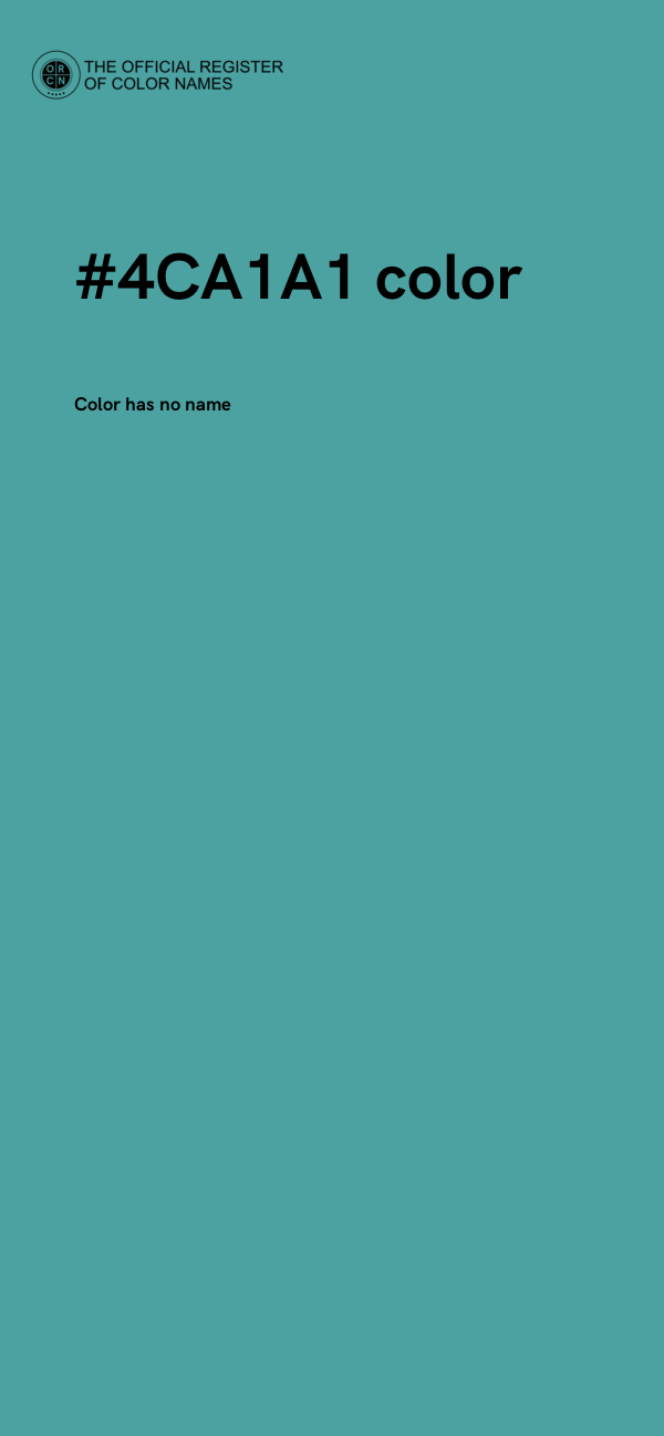 #4CA1A1 color image
