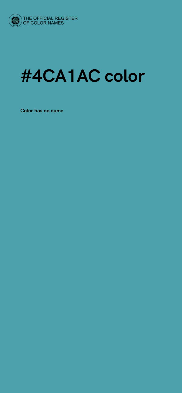 #4CA1AC color image
