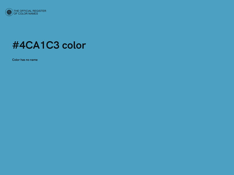 #4CA1C3 color image