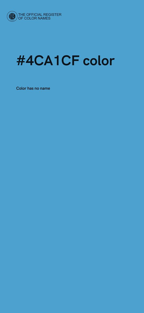 #4CA1CF color image