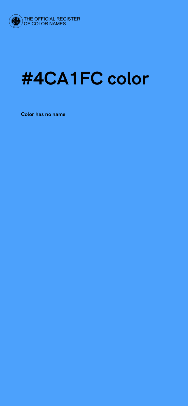 #4CA1FC color image