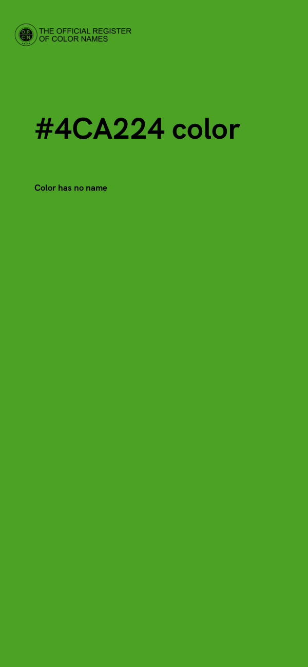 #4CA224 color image