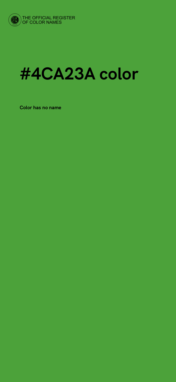 #4CA23A color image