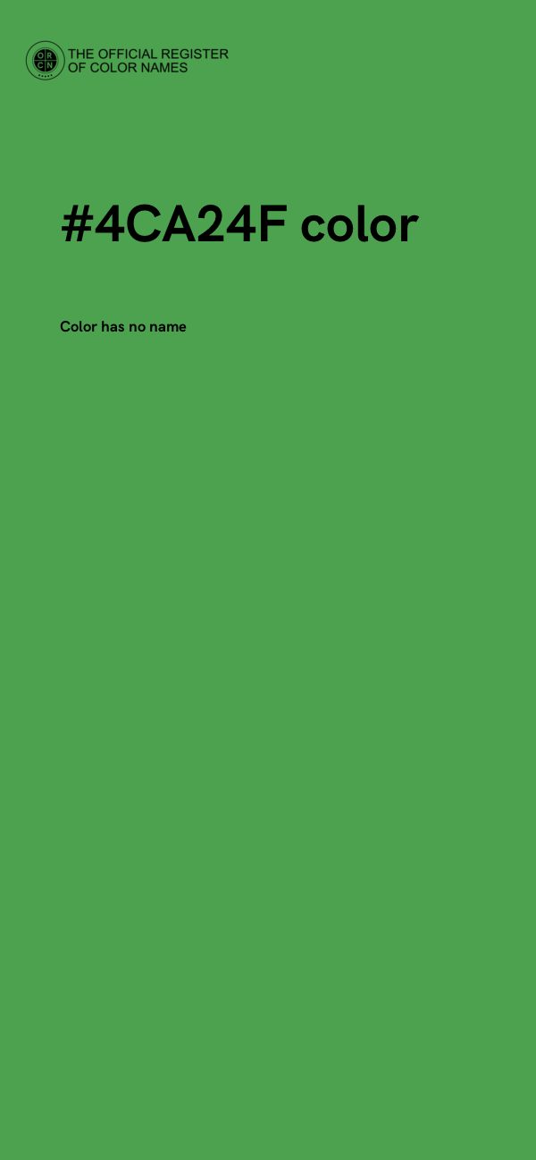 #4CA24F color image