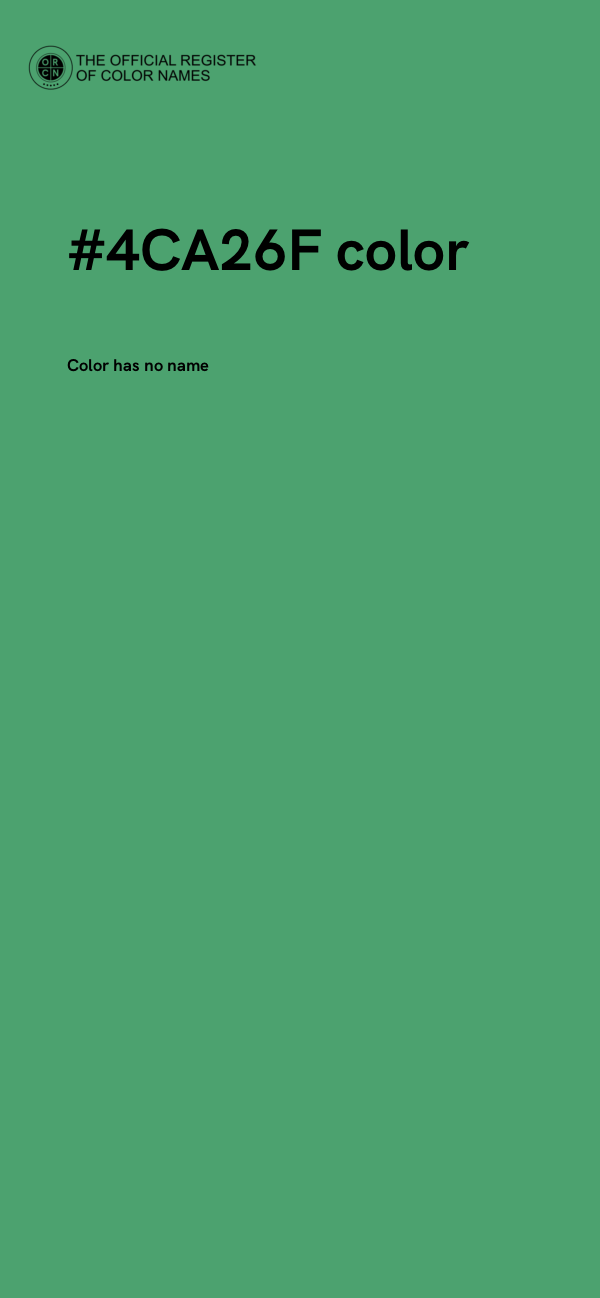 #4CA26F color image