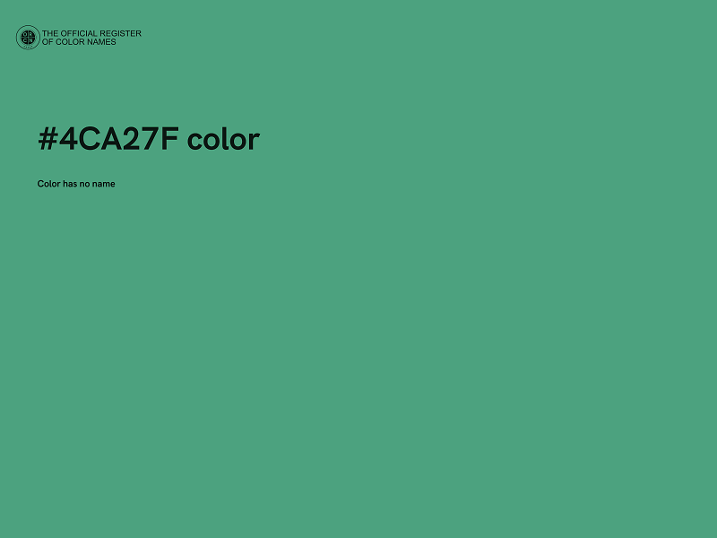 #4CA27F color image