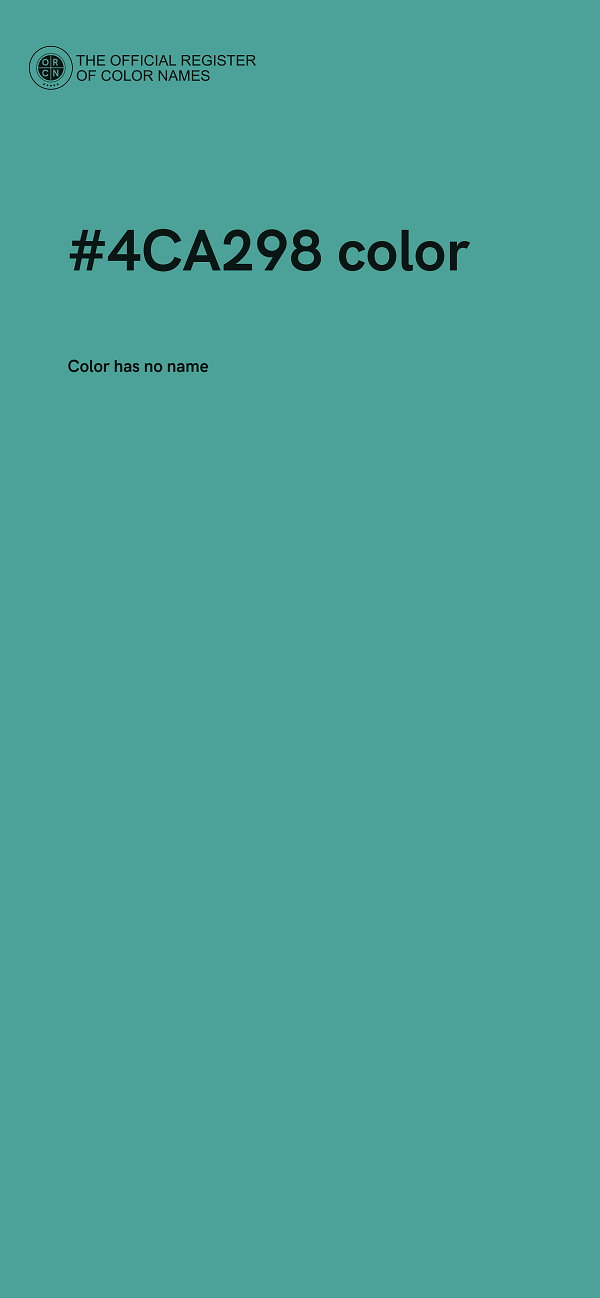 #4CA298 color image