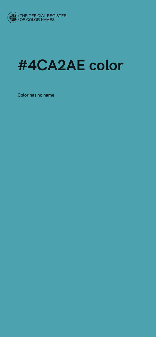 #4CA2AE color image