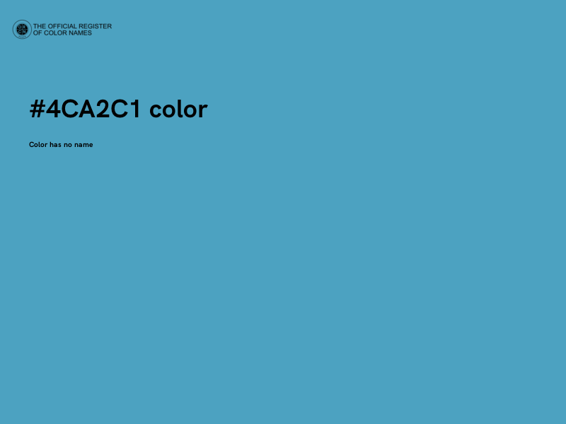 #4CA2C1 color image